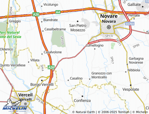 MICHELIN Cameriano map - ViaMichelin