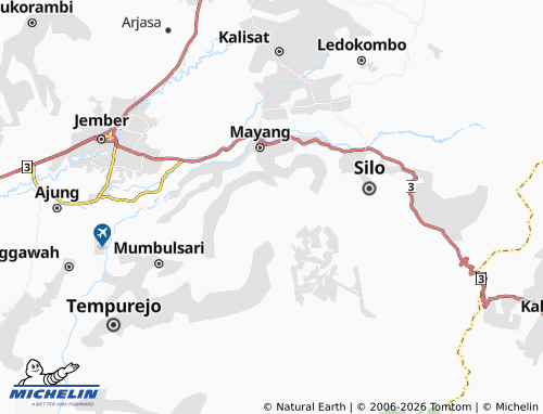 MICHELIN Seputih map - ViaMichelin