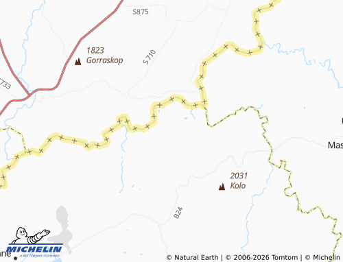 MICHELIN Khubetsoana map - ViaMichelin