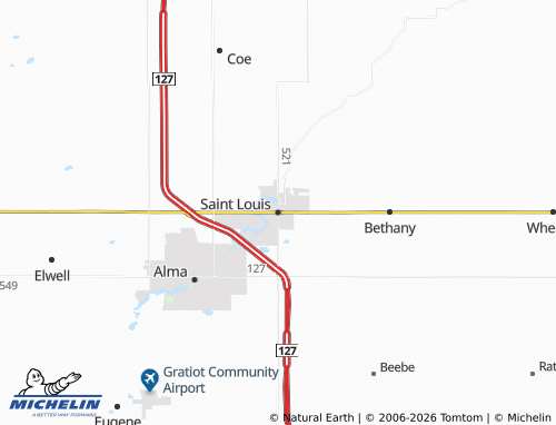 Mapa MICHELIN Saint Louis - ViaMichelin