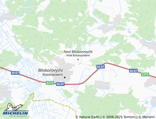 MICHELIN-Landkarte Novi Bilokorovychi - ViaMichelin