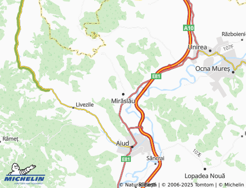 Carte MICHELIN Mirăslău - ViaMichelin