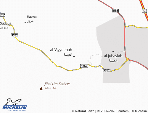 MICHELIN-Landkarte al-'Ayyeenah - ViaMichelin