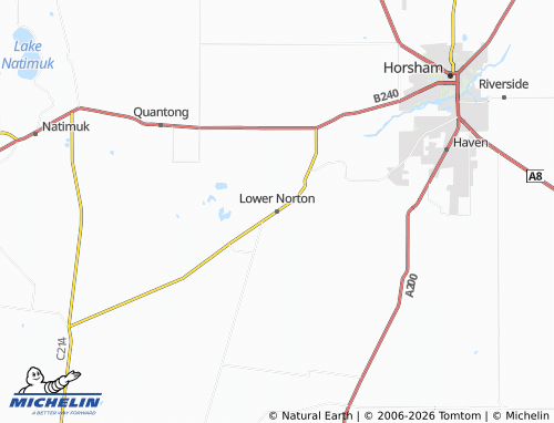 Mapa MICHELIN Lower Norton - ViaMichelin