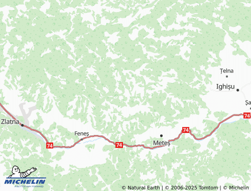 Carte MICHELIN Lunca Meteșului - ViaMichelin