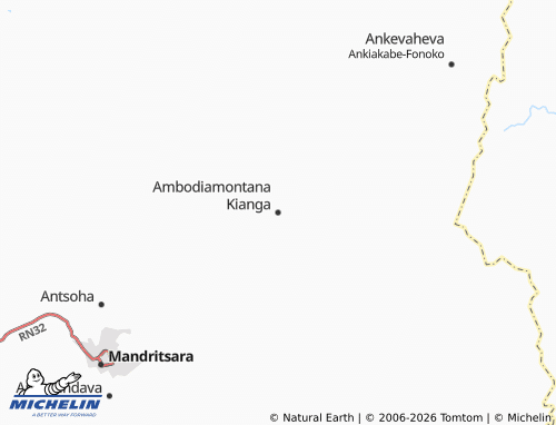 MICHELIN-Landkarte Ambodiamontana Kianga - ViaMichelin