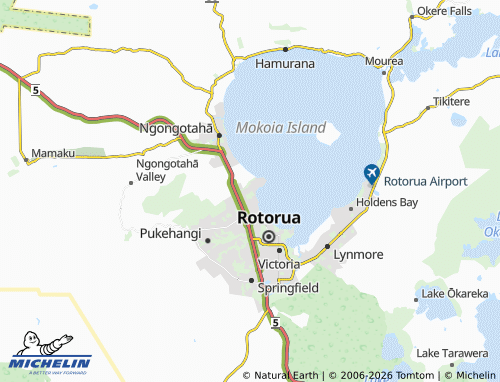Mapa MICHELIN Kawaha Point - ViaMichelin