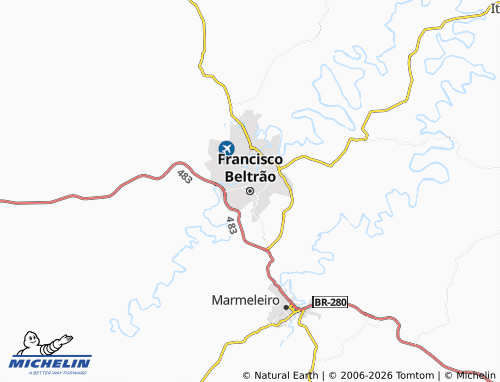Mappa MICHELIN Francisco Beltrão - ViaMichelin