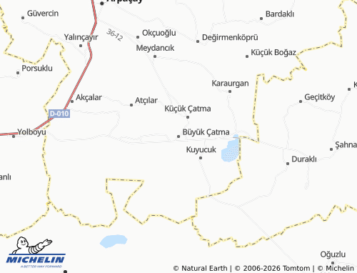 MICHELIN Büyük Çatma map - ViaMichelin