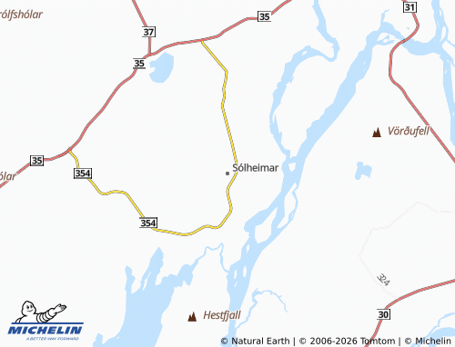 MICHELIN-Landkarte Sólheimar - ViaMichelin