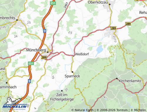 MICHELIN Weißdorf map - ViaMichelin