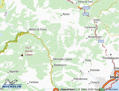 Mapa MICHELIN Carpasio - ViaMichelin