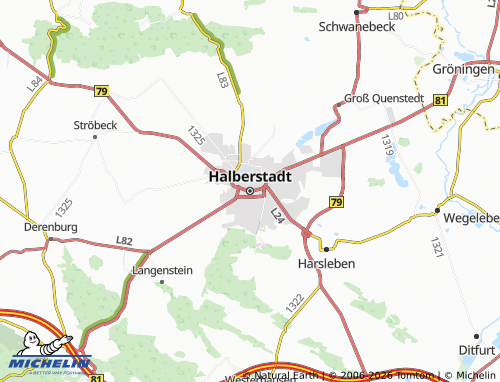 MICHELIN Halberstadt map - ViaMichelin