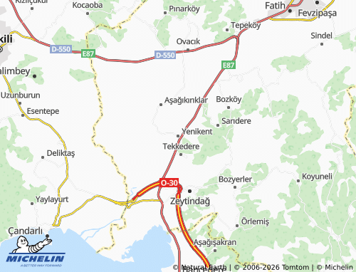 MICHELIN Yenikent map - ViaMichelin
