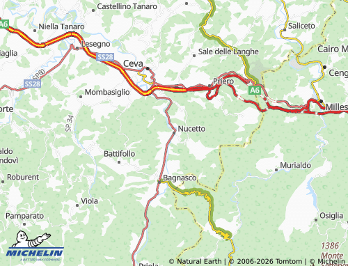 Mapa MICHELIN Nucetto - ViaMichelin