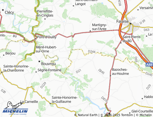 MICHELIN Ménil-Vin map - ViaMichelin