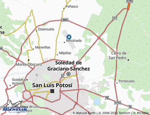 MICHELIN Rancho Nuevo map - ViaMichelin