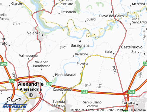 Mapa MICHELIN Rivarone - ViaMichelin