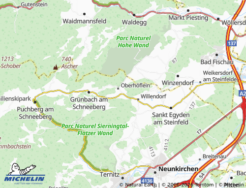 MICHELIN Unterhöflein map - ViaMichelin