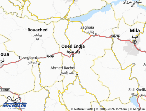 Carte MICHELIN Oued Endja - ViaMichelin