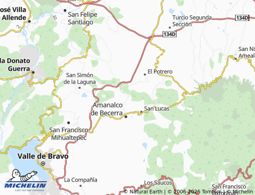 Carte MICHELIN San Mateo - ViaMichelin