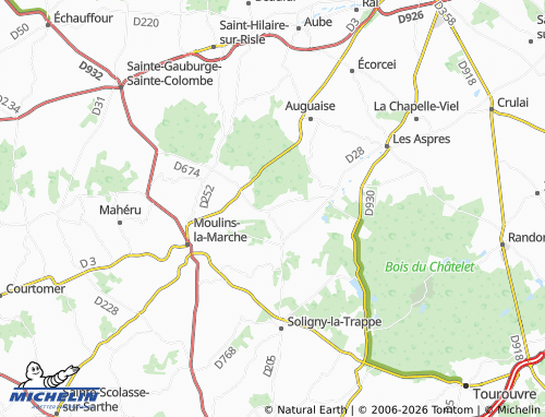 MICHELIN Les Beslières map - ViaMichelin
