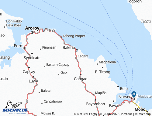 MICHELIN Cagara map - ViaMichelin