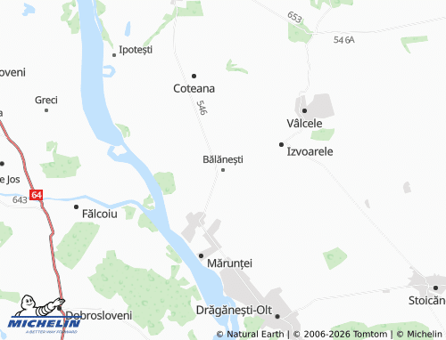 Mappa MICHELIN Bălănești - ViaMichelin