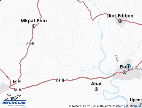 Mappa MICHELIN Ikot Idem Oudo - ViaMichelin