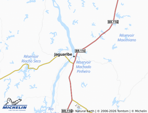 Mapa MICHELIN Jaguaribe - ViaMichelin