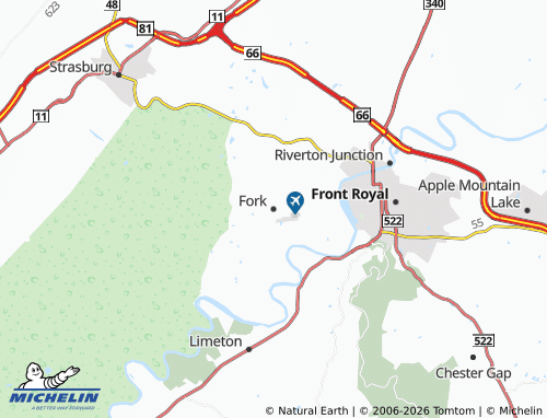 Mappa MICHELIN Fork - ViaMichelin