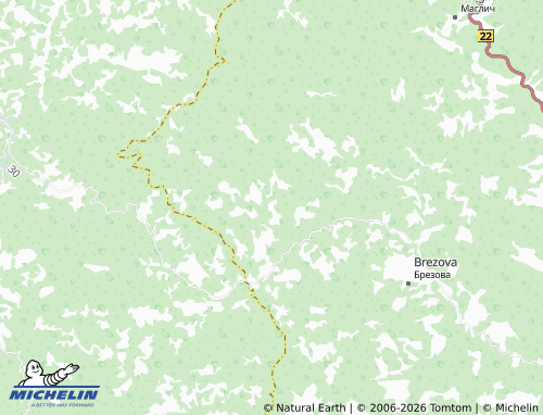 Carte MICHELIN Orlja Glava - ViaMichelin