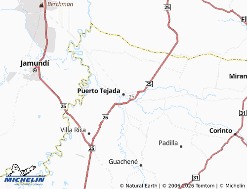 MICHELIN Puerto Tejada map - ViaMichelin