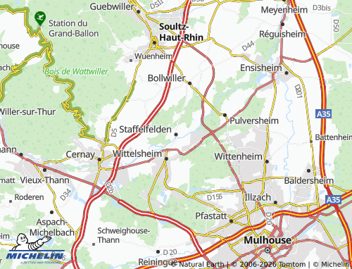 Mapa MICHELIN Staffelfelden - ViaMichelin