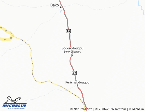 MICHELIN-Landkarte Sokorodougou - ViaMichelin