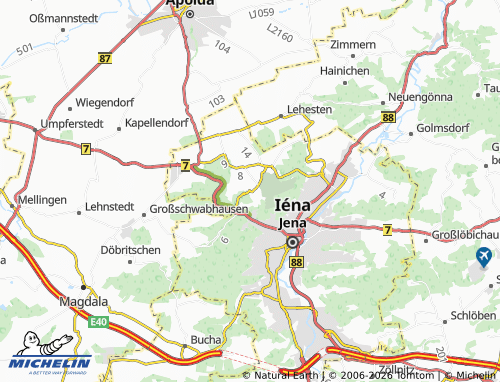 MICHELIN Cospeda map - ViaMichelin