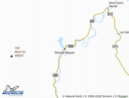 Mappa MICHELIN Ferme-Neuve - ViaMichelin
