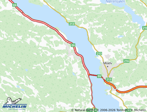 MICHELIN Biri map - ViaMichelin