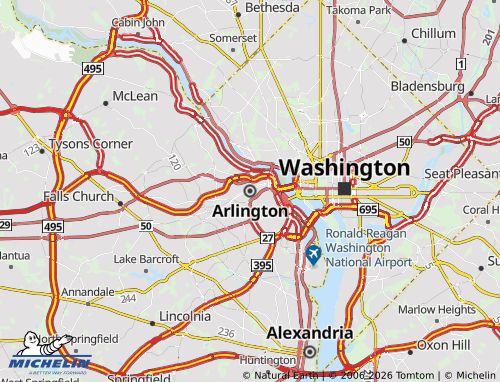 Mappa MICHELIN Arlington - ViaMichelin