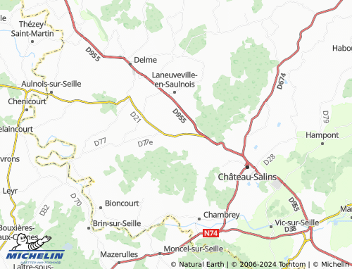 MICHELIN FresnesenSaulnois map ViaMichelin