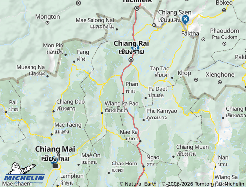 Mapa MICHELIN Amphoe Phan - ViaMichelin