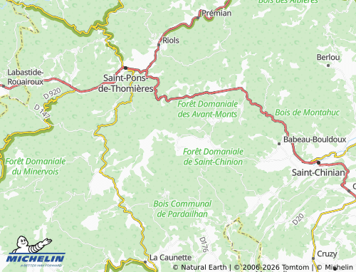MICHELIN Copujol map - ViaMichelin