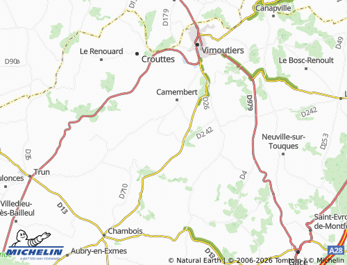 MICHELIN Champosoult map - ViaMichelin