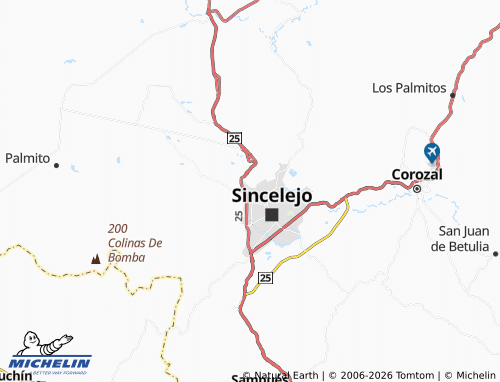 Carte MICHELIN Todo Poderoso - ViaMichelin