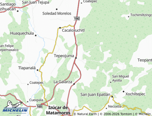 Carte MICHELIN Tepeojuma - ViaMichelin