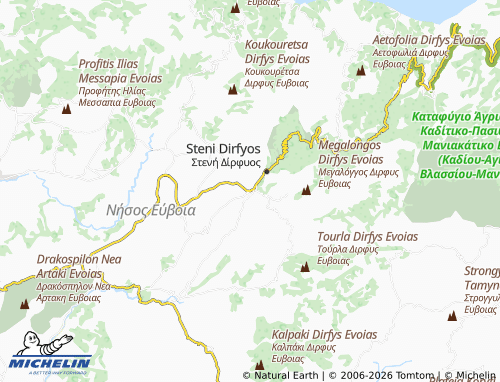 MICHELIN Kato Steni map - ViaMichelin