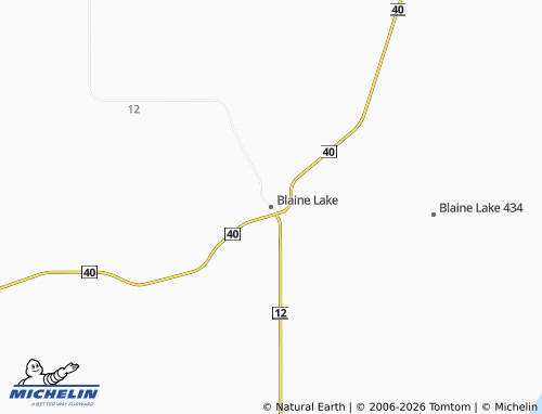 Carte MICHELIN Blaine Lake - ViaMichelin