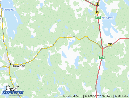 MICHELIN Sälliperä map - ViaMichelin
