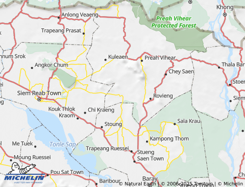 MICHELIN Sangkom Thmei map - ViaMichelin
