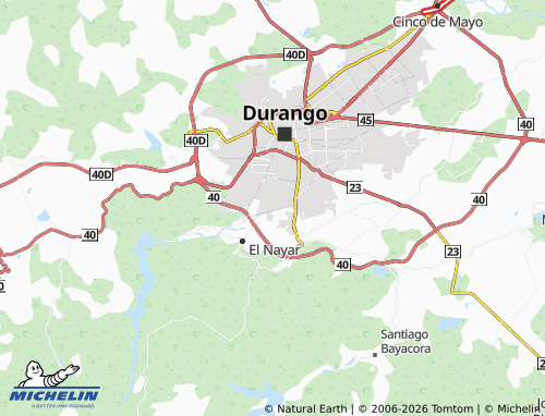 MICHELIN-Landkarte Durango Nuevo I - ViaMichelin